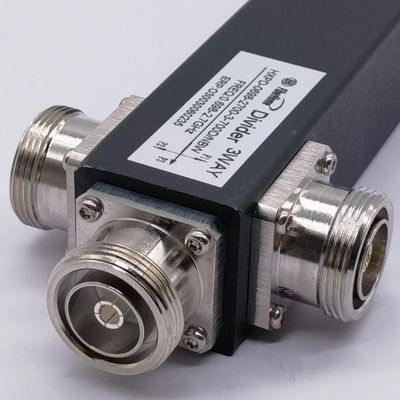 블랙 울트라 와이드밴드 2/3/4 웨이 로우 핑 반응성 고전력 스플리터 698-4200MHz DIN F