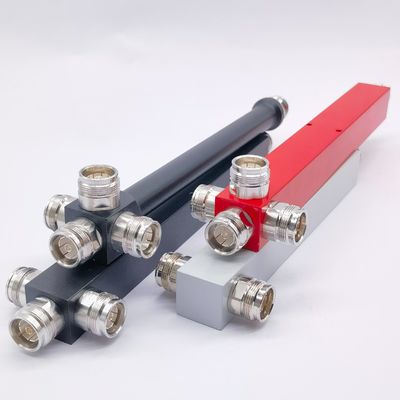 넓은 주파수 범위 617-4000MHz 4.3-10-F 2/3/4 Way 저공간 고전력 분할기 Das