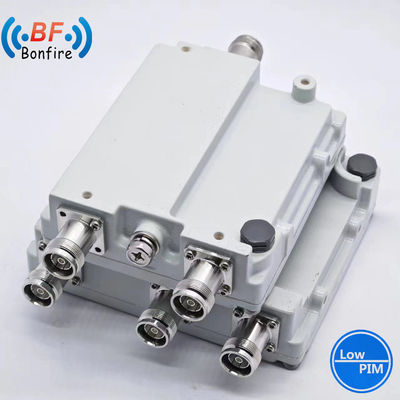 2300-2400 2500-2700MHz 낮은 Pim -150dbc 트리플렉서 RF 디플렉서 트윈 디플렉서 RF 듀얼 밴드 조합기 4.3-10-F 커넥터
