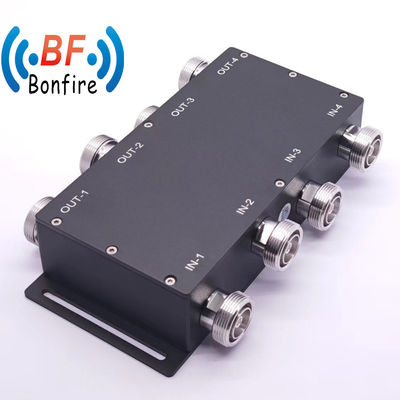 맞춤형 회색 698-3800MHz RF 로우 핑 3dB 하이브리드 커플러 컴바이너 4.3-10 여성 타입