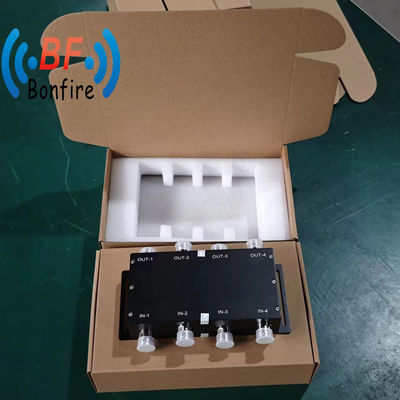 100W 90도 3dB RF 하이브리드 커플러 698-4000MHz 하이브리드 커블러 IP60 N 여성 적색