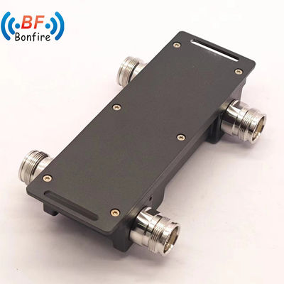 4.3-10-F/DIN-F/N-F 인터페이스 698-4000MHz 2X2 아웃 N-F 커넥터와 하이브리드 컴바이너