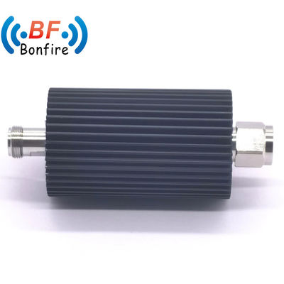 25W 3/6/10/15/20dB 코아시얼 Attenuator N 남성과 여성 커넥터 낮은 Vswr DC-3GHz