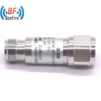 DC-3GHz 2W RF 3dB 코아시얼 고정 Attenuator와 N 남성 여성 커넥터 및 솔루션