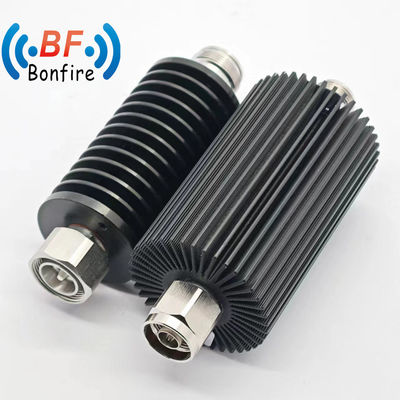 회색 DC-3800MHz RF 코아시얼 Attenuator 40dB N 타입 남성에서 여성 10W 낮은 PIM Attenuator