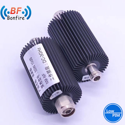 회색 100W DC-3800MHz 3-40dB 조정 가능한 약소 RF 동축 약소 통신 시스템
