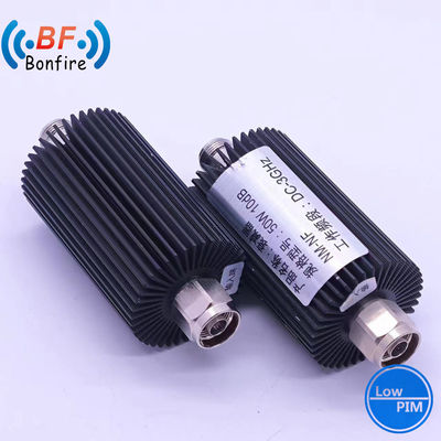 회색 100W DC-3800MHz 3-40dB 조정 가능한 약소 RF 동축 약소 통신 시스템