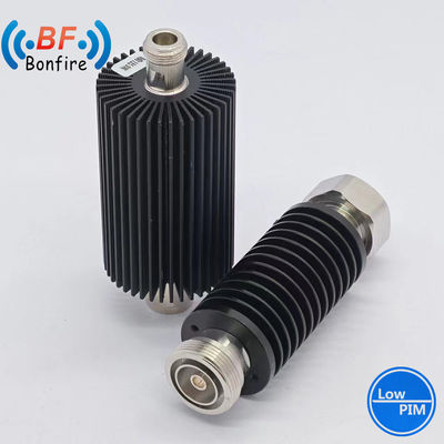 빨간색 100W 조절 가능한 약소 RF 동축 어댑터 DC-3800MHz DIN 여성에서 남성 3-40dB
