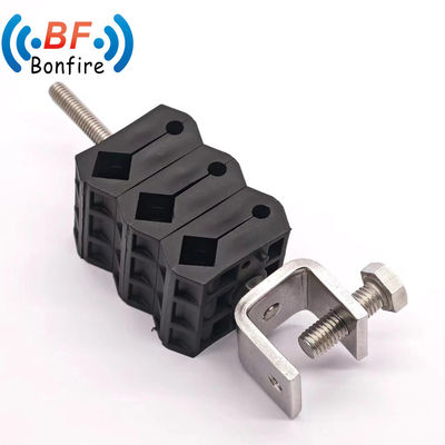 케이블 관리용 3중선 섬유 및 전력 케이블 피더 클램프 23.5-30.1mm 2* 4-8mm