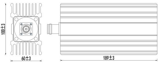 패키지 크기 10.00cm * 20.00cm * 10.00cm 낮은 Pim 부하 698-4000MHz 100W 4.3-10 F 5g Ibs Das