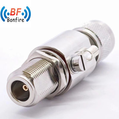 50ohm 남성에서 여성 코아시얼 케이블 커넥터 RF 급류 차단기 N 잭 여성에서 SMA 플러그 번개 보호기 3G 6g