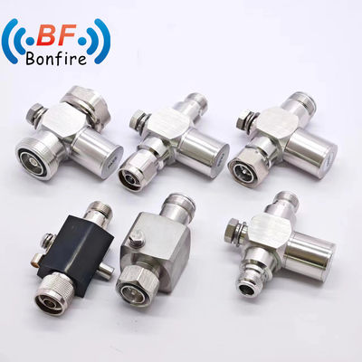 맞춤형 회색 RF 698-3800MHz 전압 차단기 N SMA 동축 연결기 번개 보호기