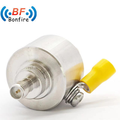RF 번개 차단기 듀얼 여성 F 잭에서 F 잭 동축 케이블 급증 보호기 698-3800MHz 실내 / 야외 IP65
