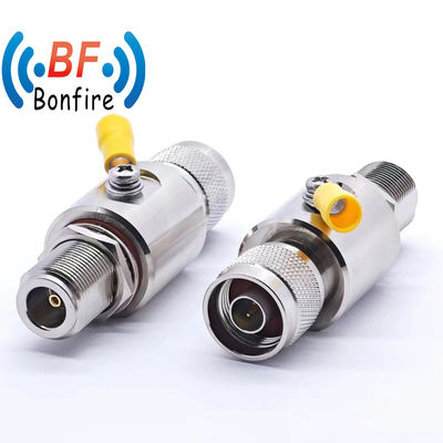 실내/외부 IP65 698-3800MHz RF 어레스터 번개 보호자 어레스터 F 돌풍 보호 튜브