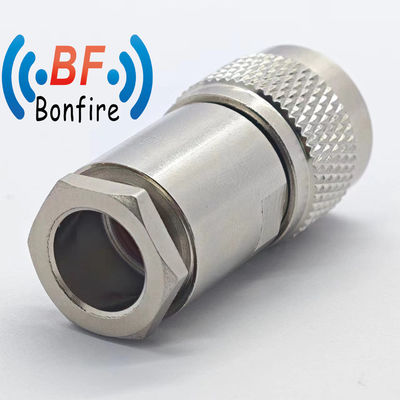 DC-11GHz N 남성 직선 클램프 LMR 400 캡티브 타입 RF 커넥터 방수율 IP 67