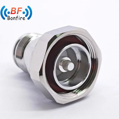 쉬운 RF 연결 장착 1/2 4.3-10 DC-4GHz 케이블 RF 커넥터 장착 RF 커넥터