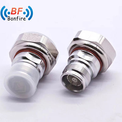 쉬운 RF 연결 장착 1/2 4.3-10 DC-4GHz 케이블 RF 커넥터 장착 RF 커넥터