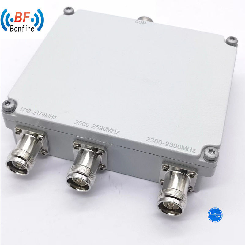 HL-0727-31 62 7701 3301 Ibs/Das 프로젝트용 3 대역 낮은 Pim 결합 RF 트립렉서