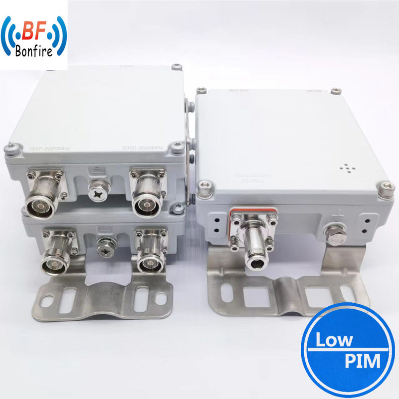 RF 단일 단위 듀플렉서 결합기 회색 1710-1880/1920-2690MHz 7/16DIN 여성 커넥터