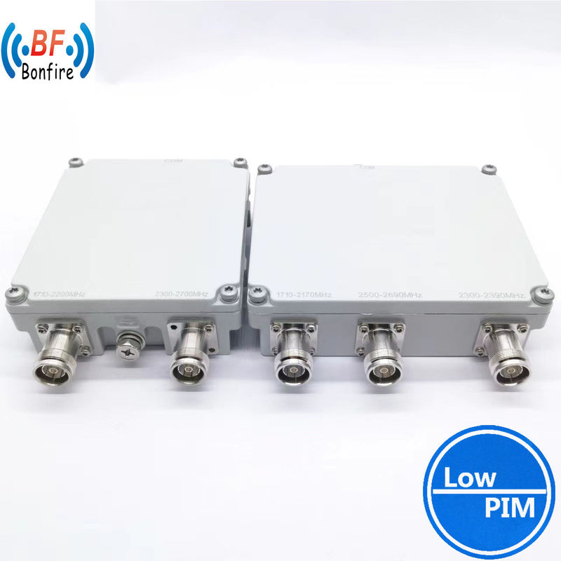 1710-1880/1920-2690MHz RF 트윈 디플렉서 듀얼 유닛 실내/외부 IP65 애플리케이션