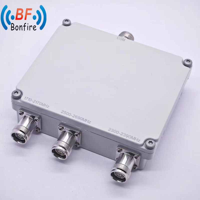 듀플렉서 1710-2170MHz 2300-2690MHz RF VHF UHF를 위한 공공 안전 듀얼 밴드 조합기