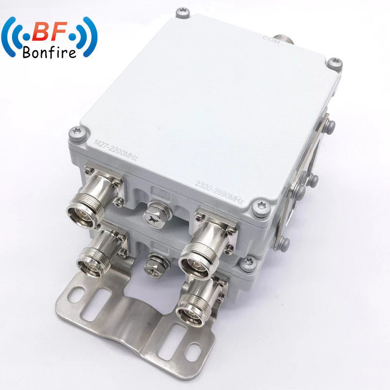 듀얼 밴드 1710-2170MHz 2300-2690MHz DIN 여성 트윈 듀플렉서 전체 프로젝트 제공