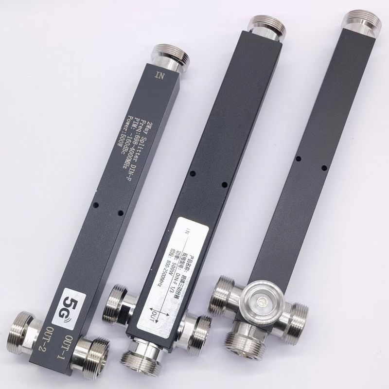 617-4000MHz DIN F 2/3/4 Way 낮은 Pim 반응력 높은 전력 분할기 야외 IP65