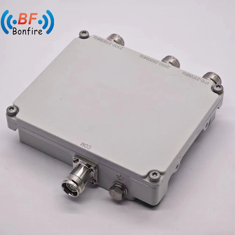 4X4 로우 피임 1710-1880 1920-2170 2300-2400 2500-2700MHz N 4.3-10 DIN 커넥터 회색
