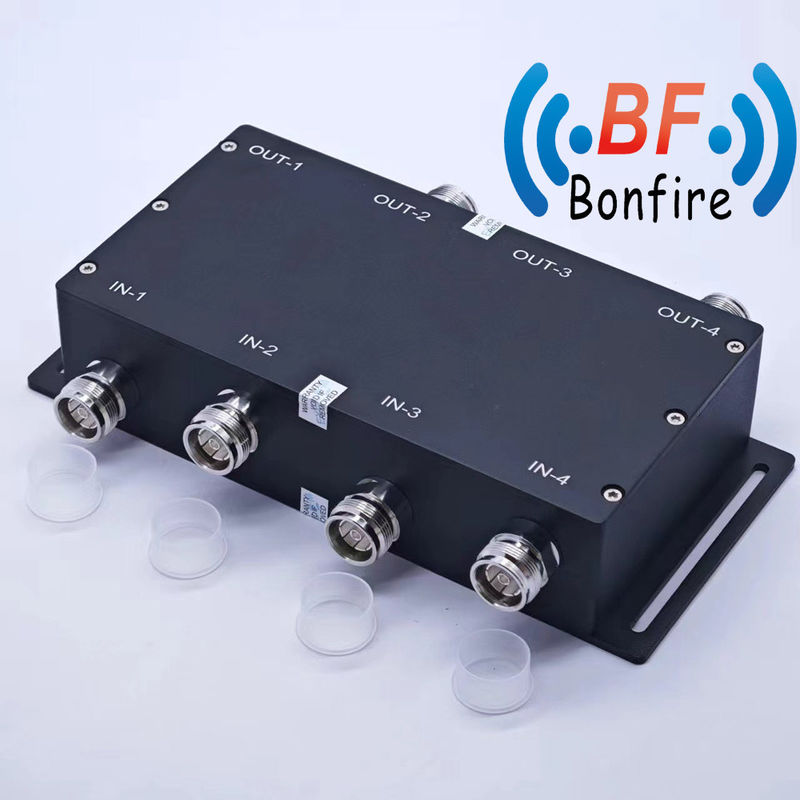 실내/외부 IP65 698-3800MHz RF 4X4 하이브리드 커플러 4.3-10 여성