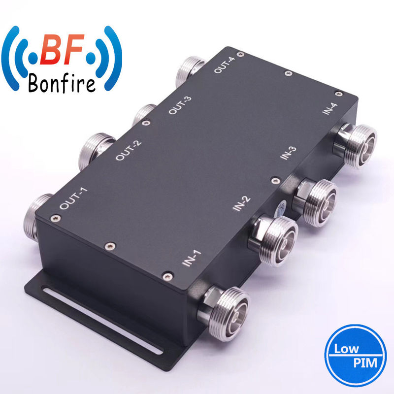 4.3-10-F/DIN-F/N-F 커플러 VHF 148-174MHz 신호 결합을 위한 4인1 하이브리드 커블러
