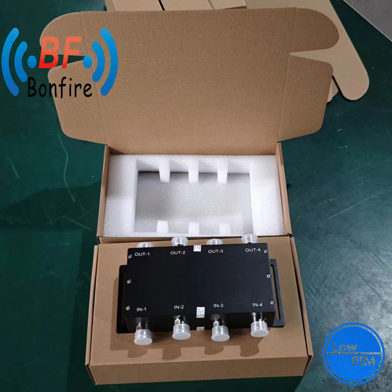 하이브리드 커플러 VHF 698-3800MHz 3dB 하이브리드 커블러 4 in 4 N 타입 커넥터