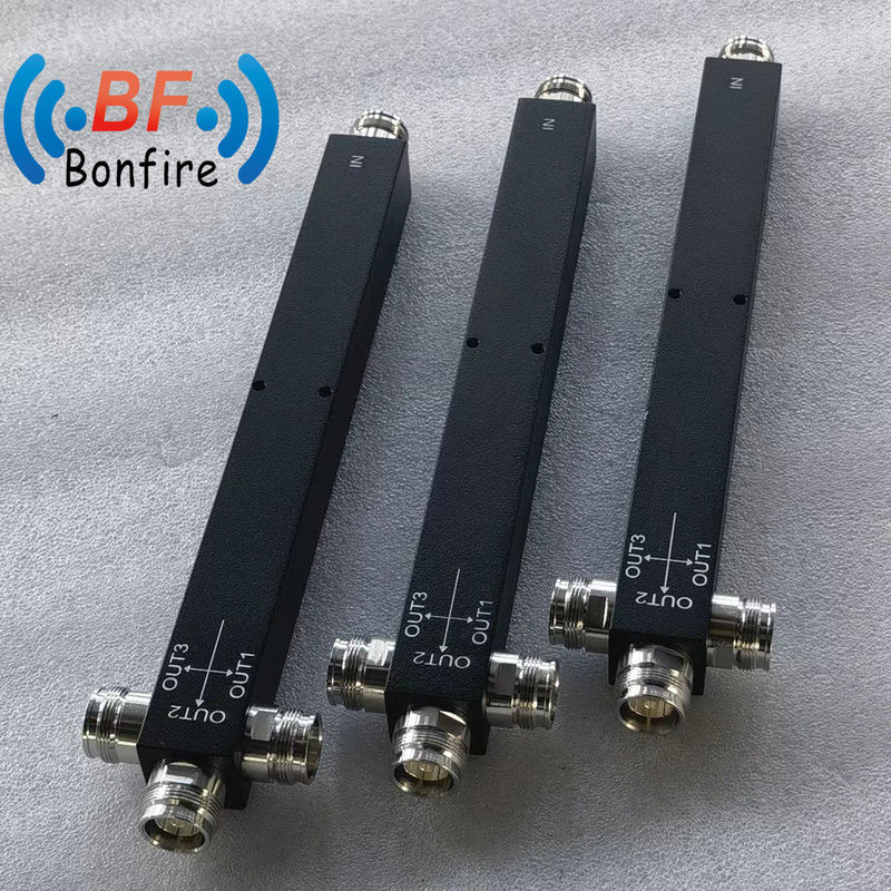 RF 2 웨이 파워 스플리터 100W 350-3800MHz 기지 스테이션 DIN-F/4.3-10-F/DIN-F 인터페이스