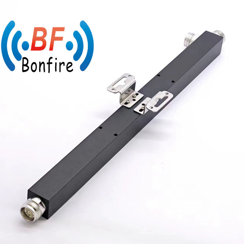 블랙 마이크로 웨브 파워 스플리터 0.5-6GHz DIN-F 커넥터와 함께 2 차원 RF 파워 디바이더