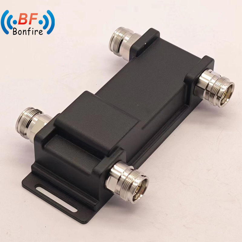 4.3-10-F/DIN-F/N-F 인터페이스 698-4000MHz 2X2 아웃 N-F 커넥터와 하이브리드 컴바이너