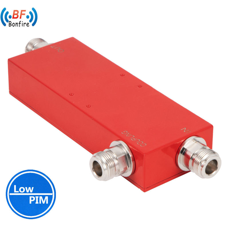 698-4000MHz 낮은 Pim -160dbc IP65 N 여성 방향 결합기 인터페이스 N-F 회색/붉은