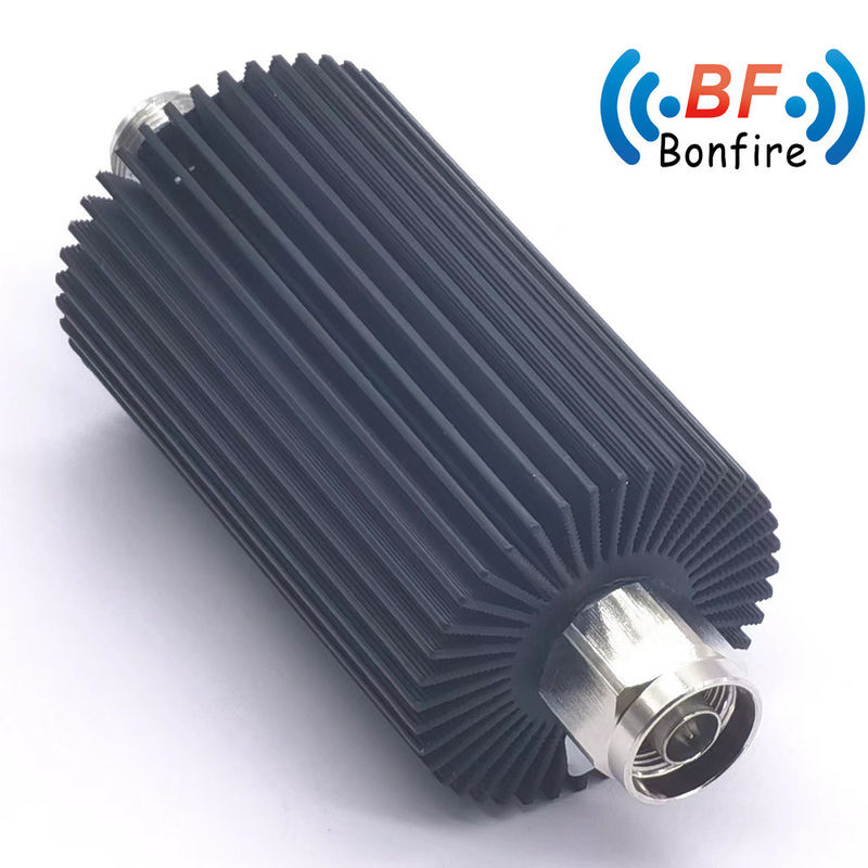 25W 3/6/10/15/20dB 코아시얼 Attenuator N 남성과 여성 커넥터 낮은 Vswr DC-3GHz