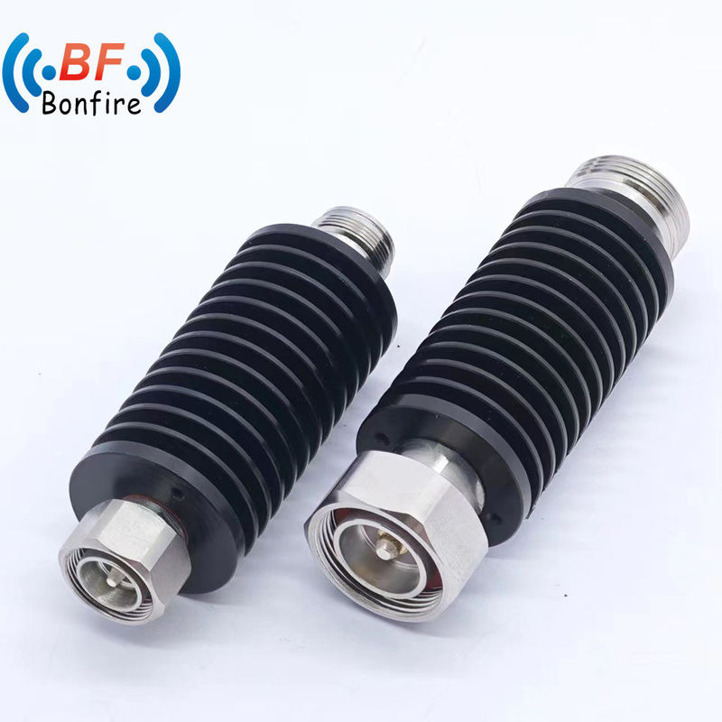 단방향 100W 고정 감소기 3/6/10/20dB N-남자에서 N-여성 DC-3800MHz 검은색
