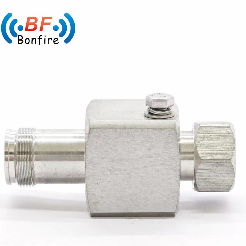 맞춤형 회색 RF 698-3800MHz 전압 차단기 N SMA 동축 연결기 번개 보호기