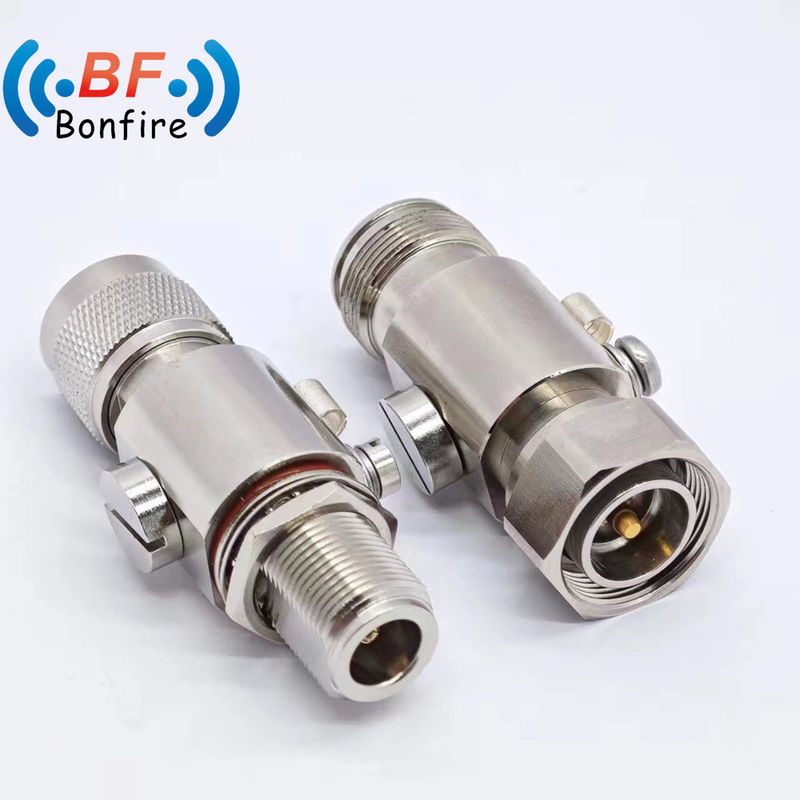 텔레비전용 맞춤형 F 타입 RF 번개 차단기 698-3800MHz 듀얼 듀얼 여성